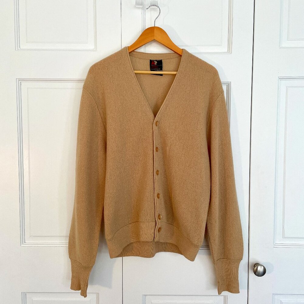 Vintage Arnold Palmer by Robert Bruce 100% Virgin Wool Cardigan | Unisex | L